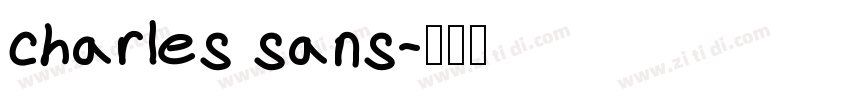 charles sans字体转换